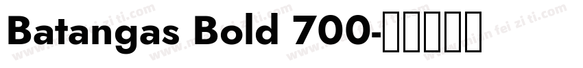 Batangas Bold 700字体转换